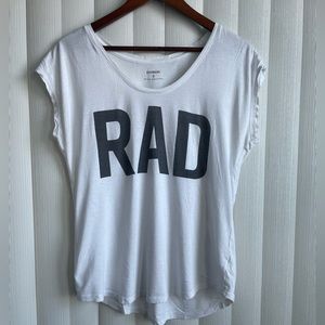 Express “Rad” relaxed fit tee. Size medium. Fair condition.